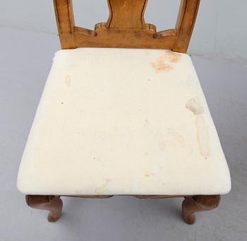 STOLAR, 6 st, barockstil, omkring år 1900.