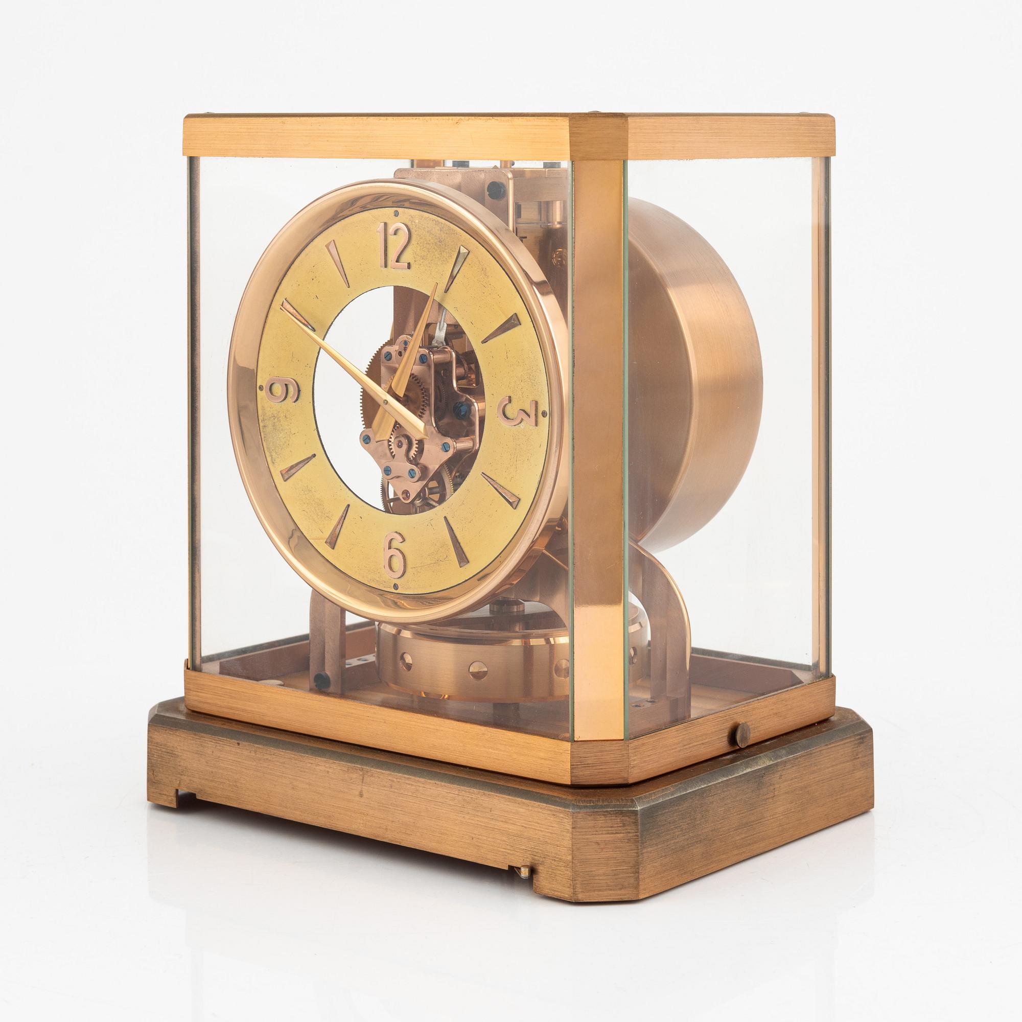 Jaeger-LeCoultre, bordsur, "Atmos", 1959, i originalbox.