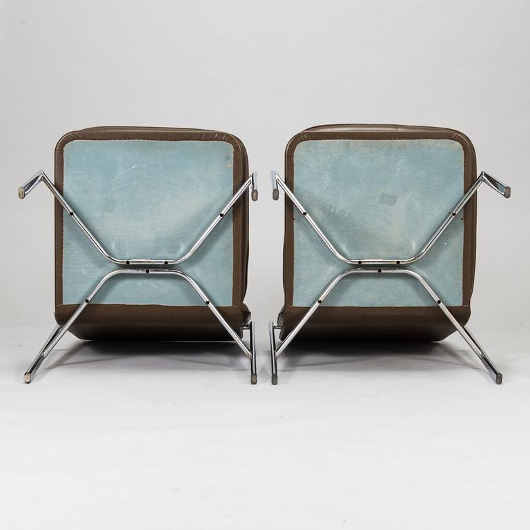 Ilmari Tapiovaara, Two 1960's lounge 'Kiki' chairs for Merivaara.