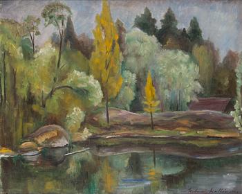 Kalervo Kallio, öljy kankaalle, signeerattu ja päivätty 1946.