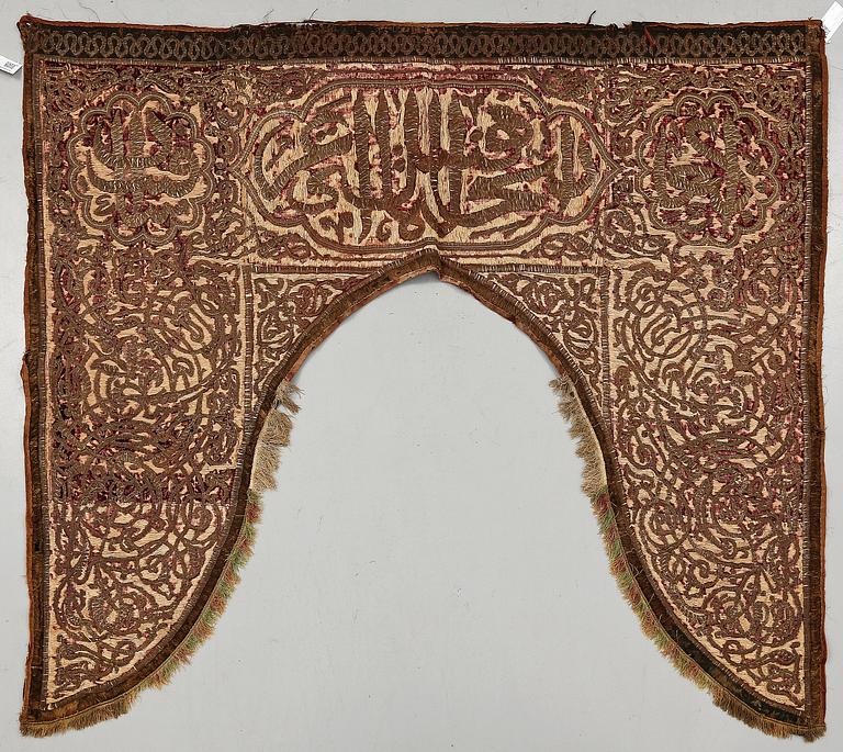 DÖRRTEXTIL, orientalisk, troligen 1800-tal.