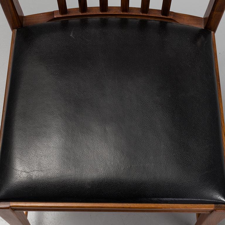 MATSALSBORD med STOLAR, fyra stycken, 1960-tal.