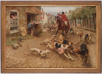 Alfred William Strutt, "The Fox Hunt - the punishment" and "The Fox Hunt - the theft".