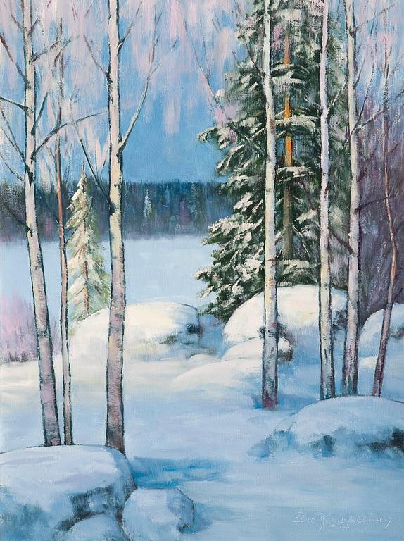 Eero Kemppainen, BIRCHES IN WINTER.