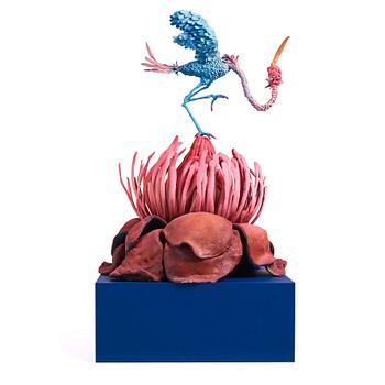 Nathalie Djurberg & Hans Berg, "One Last Trip to the Underworld (Strawberry Red and Blue)".