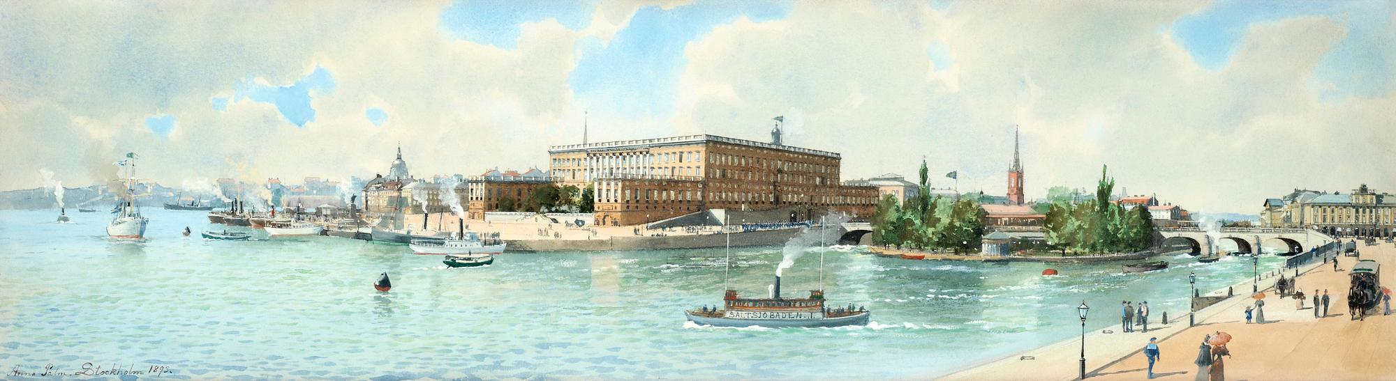Anna Palm de Rosa, View of the Royal Palace, Stockholm.