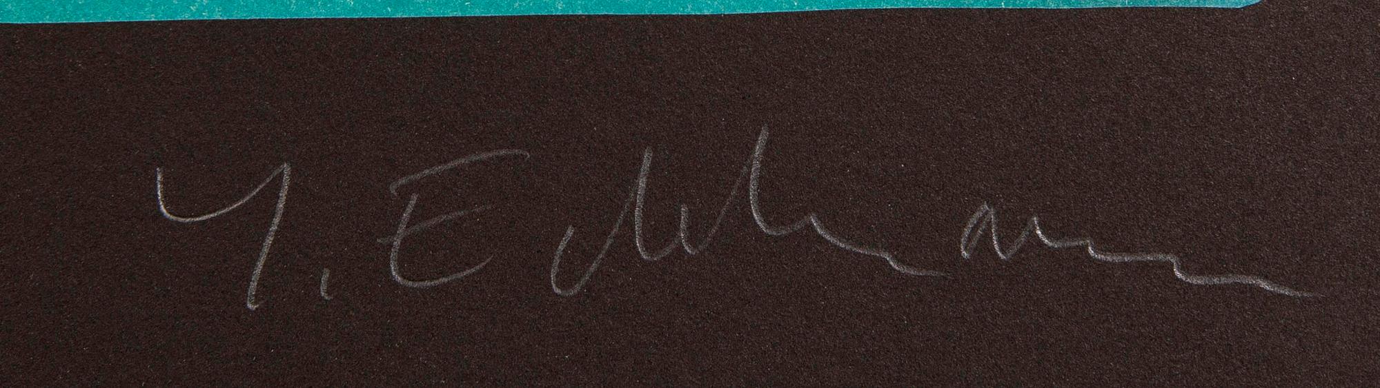 Yrjö Edelmann, a signed color lithograph.