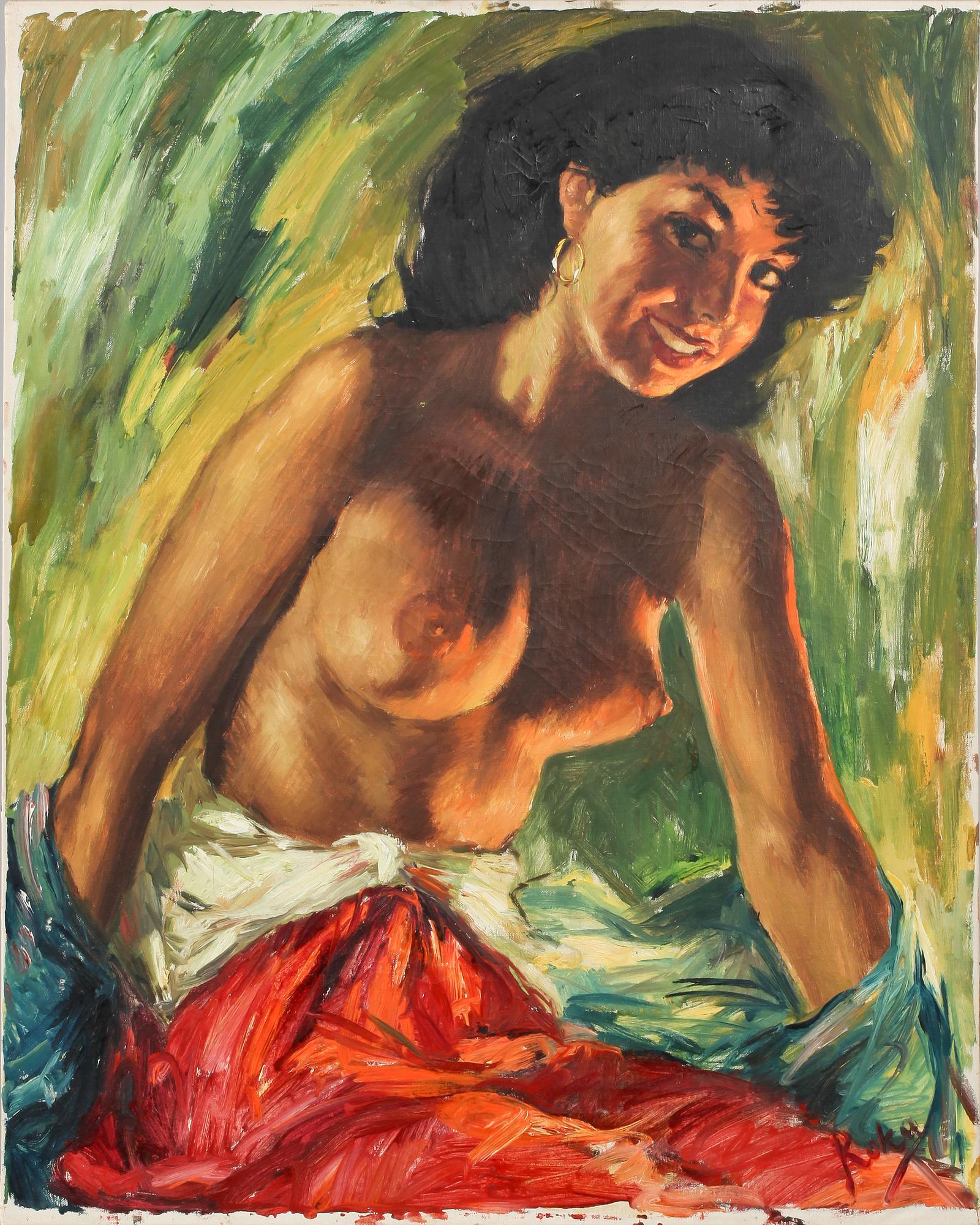 CHARLES ROKA, olja på duk, signerad.