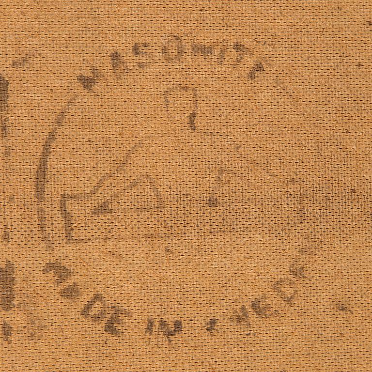 ROLF HANSON, olja på pannå, signerad och daterad a tergo Rolf Hanson -85.