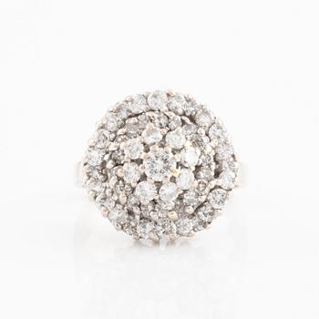 Brilliant cut diamond ring.