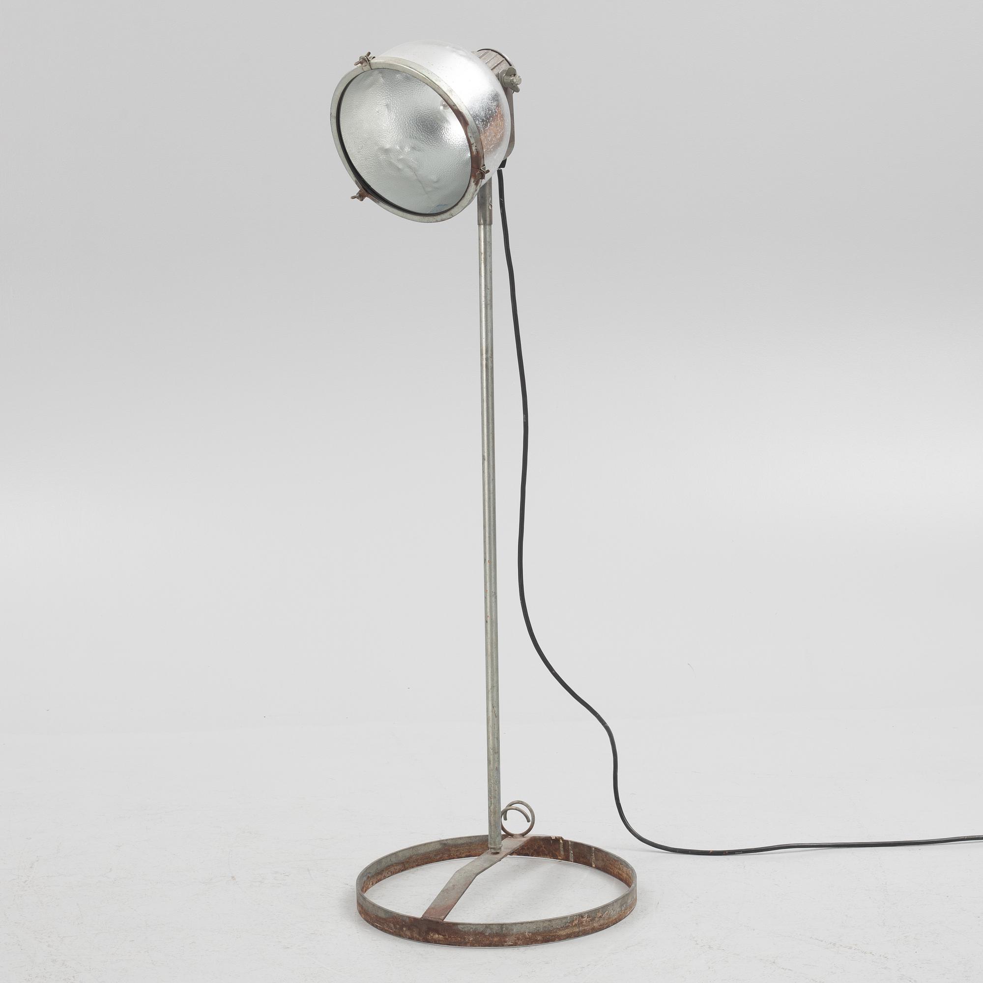 An industrial floor lamp, El-Be, Nykvarn, Sweden.
