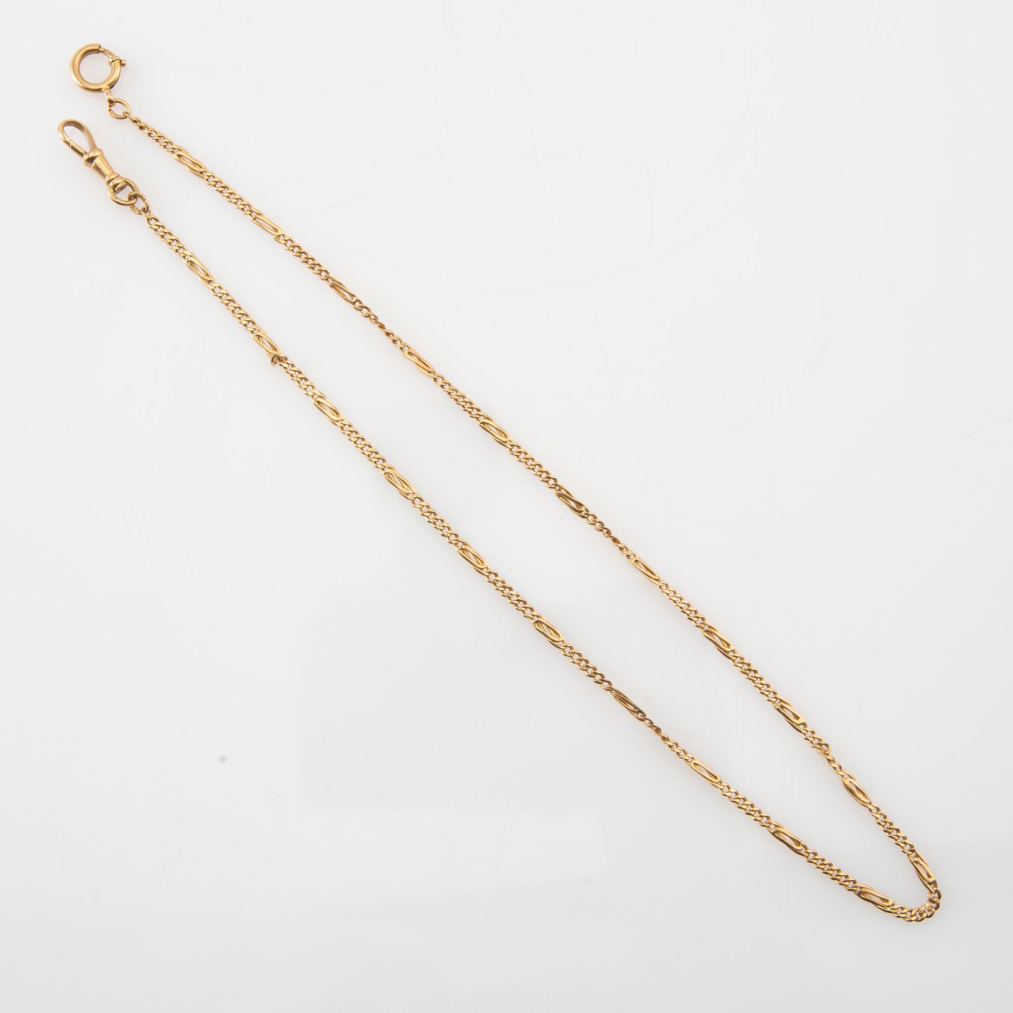 Watch chain 18K gold.