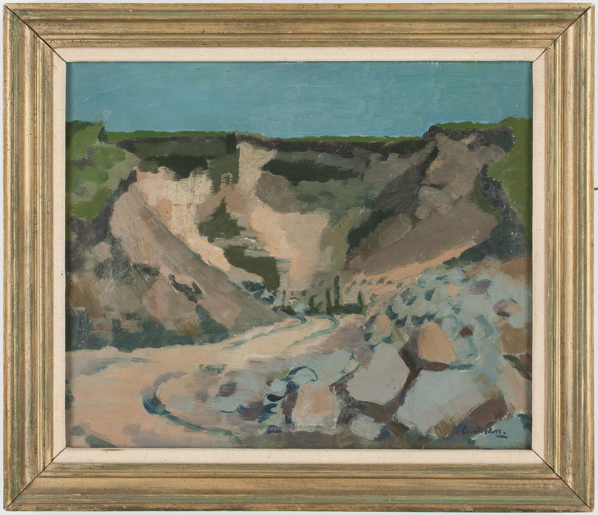 SIXTEN LUNDBOHM, olja på duk, signerad. Daterad a tergo 1934.