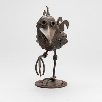Veikko Haukkavaara, a metal sculpture, signed and dated -82.