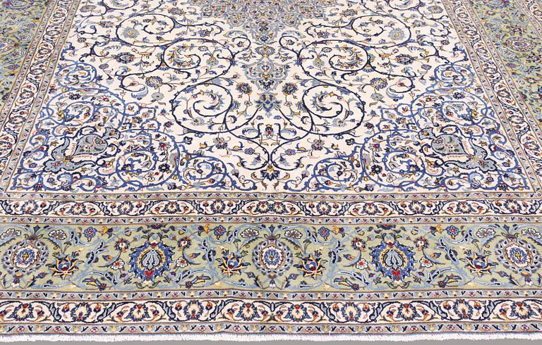 A carpet, Keshan, ca 406 x 300 cm.