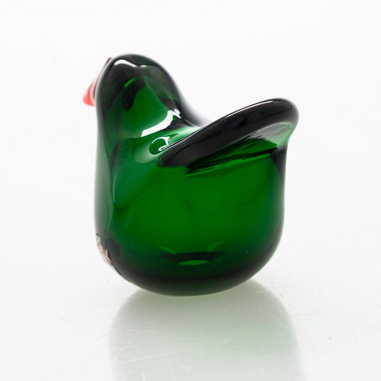 Oiva Toikka, glass bird signed Oiva Toikka Nuutajärvi Notsjö. 1972-78.