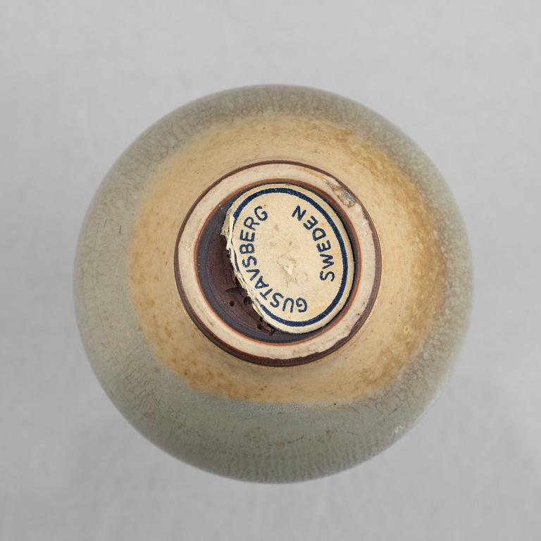 Berndt Friberg, a stoneware vase, Gustavsbergs Studio, and Carl-Harry Stålhane, a stoneware bowl, Rörstrand, Sweden.