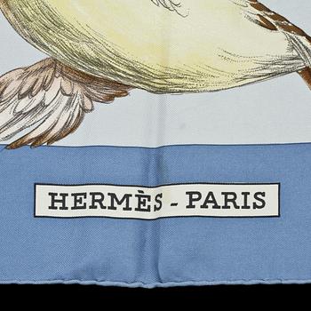 SCARF, siden, "Sauvagine de Vol", design Carl de Percevaux, Hermès, Paris.
