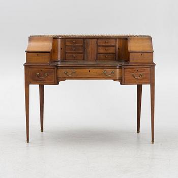 An English 19th Century Mahogany "Carlton House Desk".