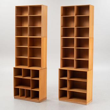 Mogens Koch, a set of six bookcases, Rud Rasmussen, Denmark, 1960's.