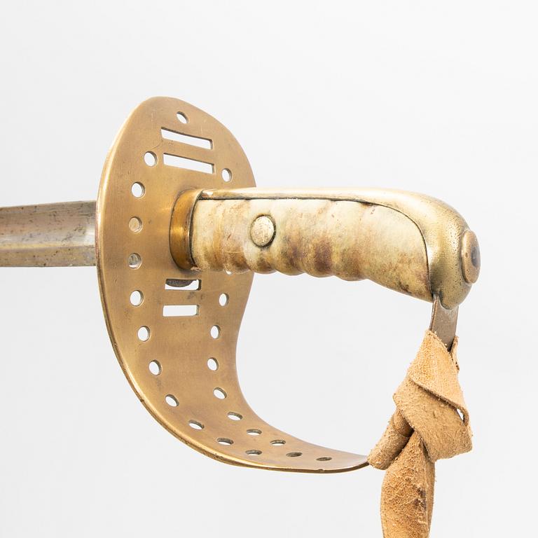 Two Swedish cavalry sabres, 1867 pattern.