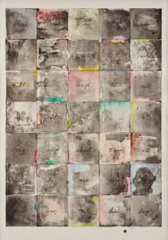 459. Jim Dine, "Wall chart II" .