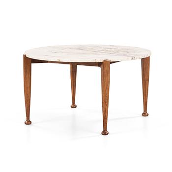 Josef Frank, a mahogany base table, marble top, Svenskt Tenn, Sweden, model 965.