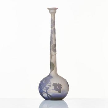 Emile Gallé, an Art Nouveau cameo glass vase, Nancy, France, early 1900's.