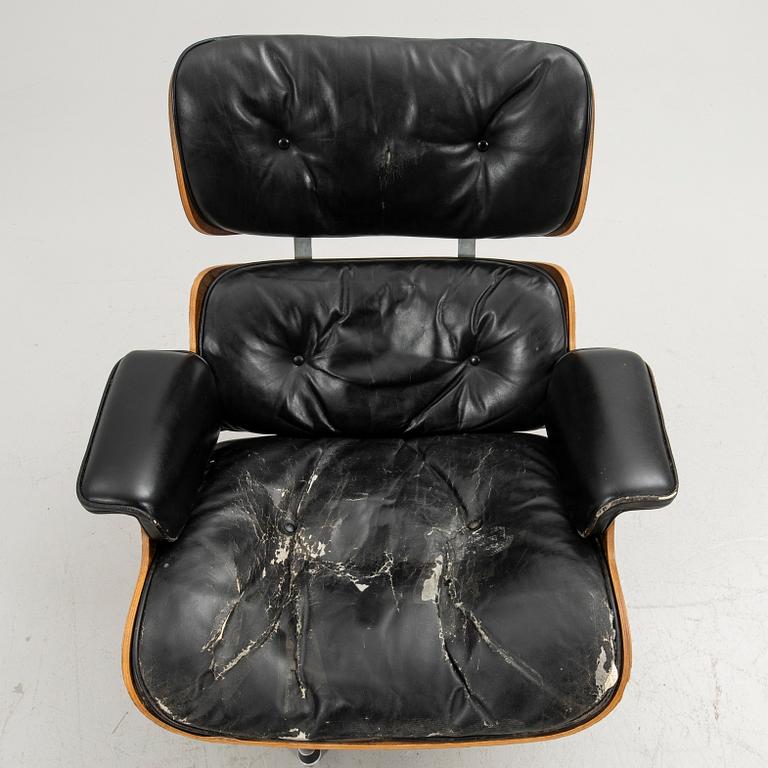 Charles & Ray Eames, fåtölj, "Lounge Chair", för Herman Miller, 1970-tal.
