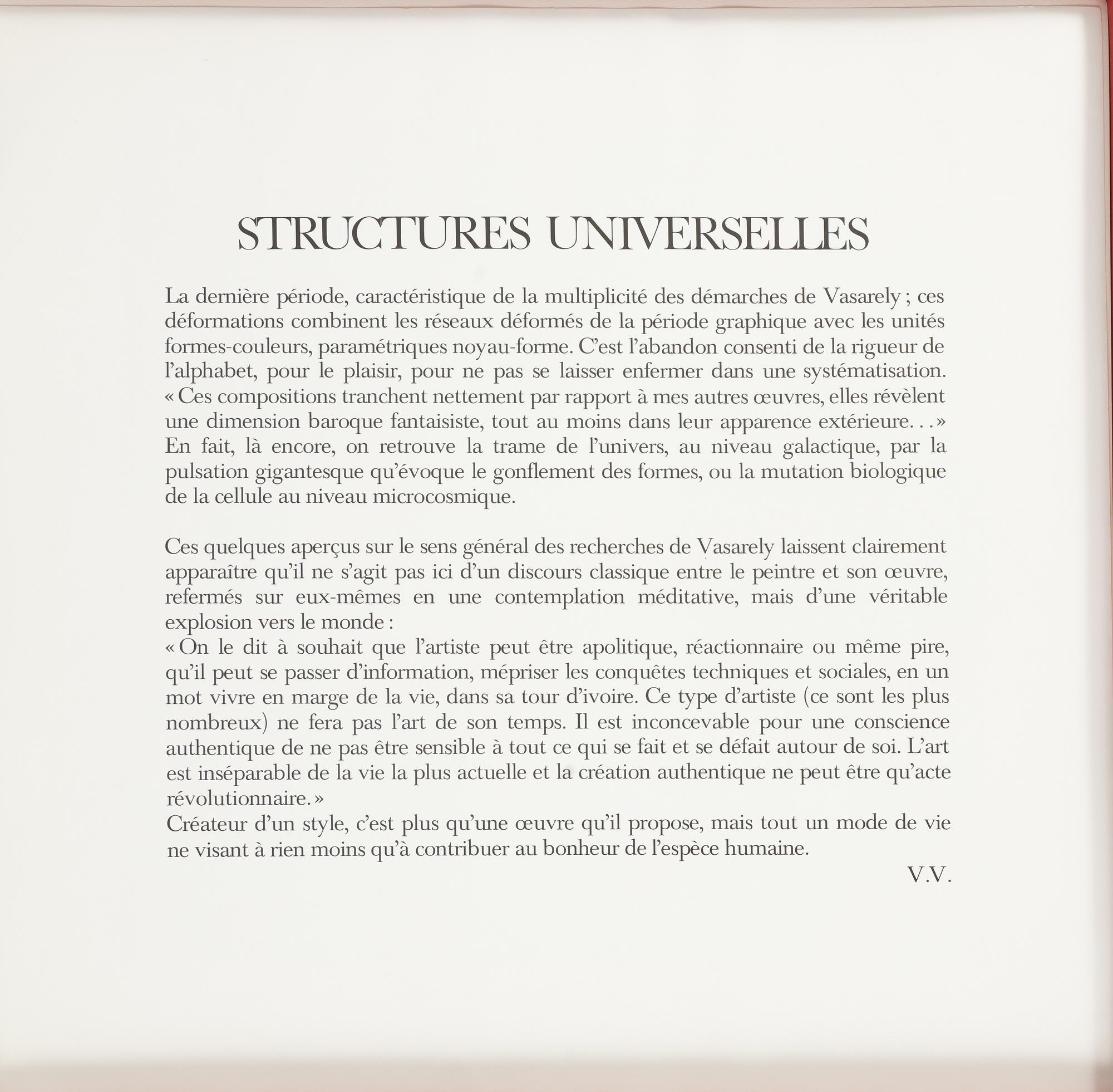 Victor Vasarely, portfolio with 5 silkscreen in colours, 1977, signed 85/250.