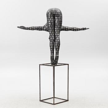 Dekorativ skulptur, patinerad aluminium, Art People Gallery Paris, 2000-tal.