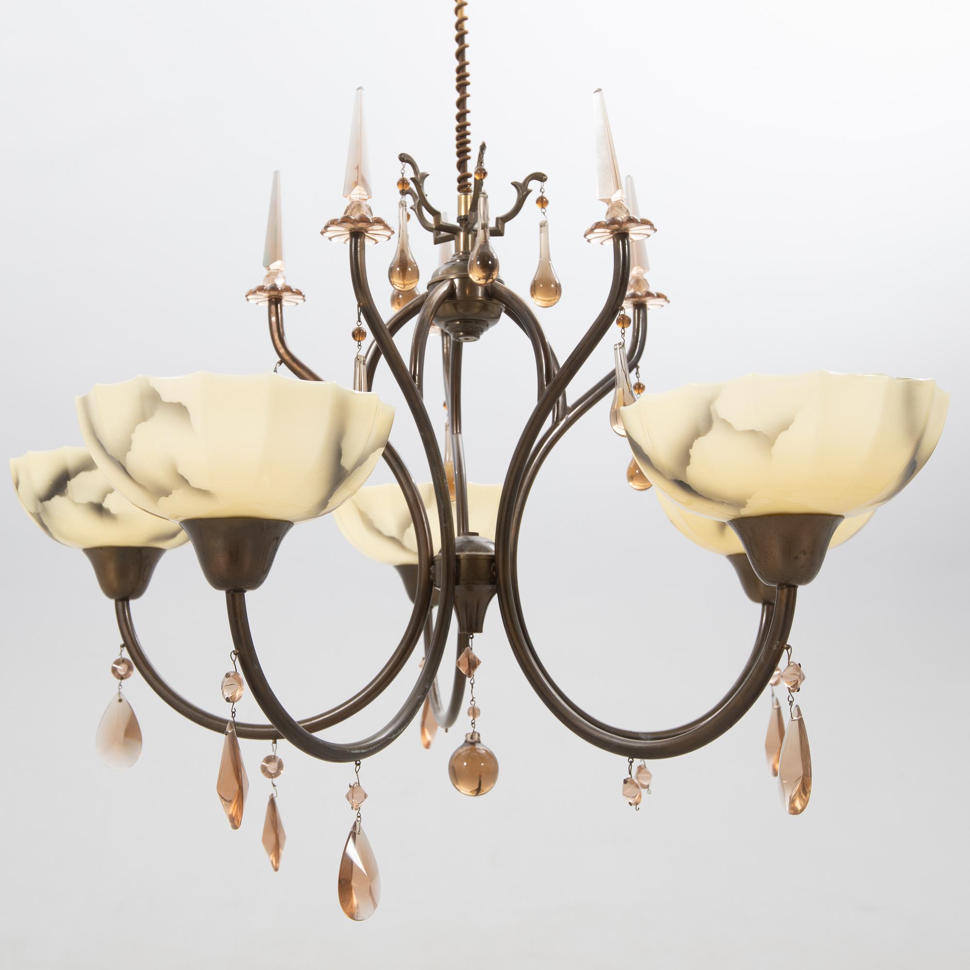 Taklampa Swedish Modern 1940-tal.