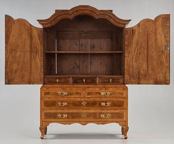 A Swedish Rococo 18th century cupboard.