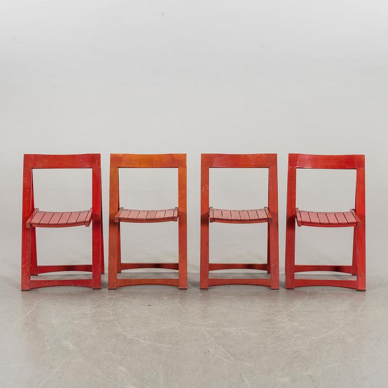 Seven second half of the 20th century collapsible chairs.