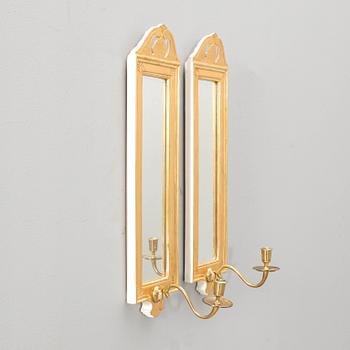 Spegellampetter, ett par, "Regnaholm", IKEA:s 1700-talsserie.