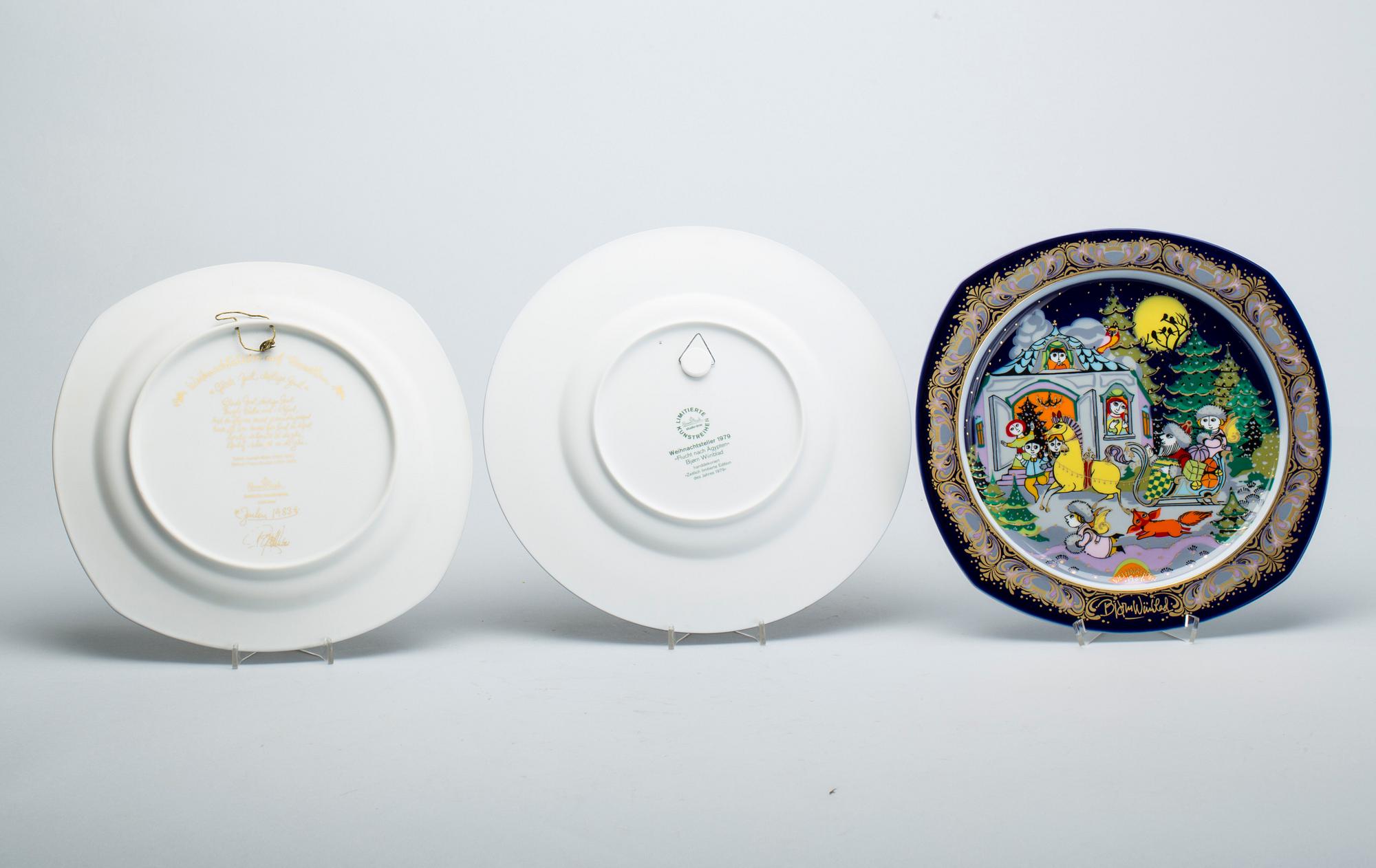 FAT, 9 st, porslin, Björn Wiinblad, Rosenthal Studio-Line, 1970/80-tal.
