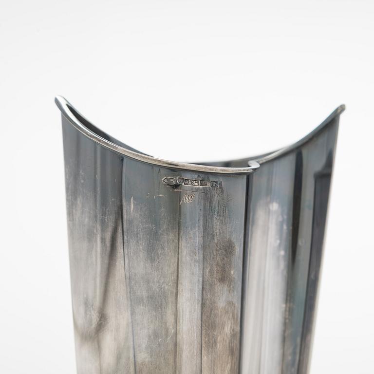 Tapio Wirkkala, a 'Liekki' (Flame) silver vase, Kultakeskus Hämeenlinna 1962.