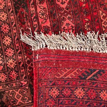 A semaintique Afghan carpet ca 390x300 cm.