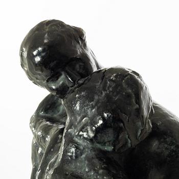 Gudmar Olovson, sculpture. Signed. Numbered. Foundry mark. Bronze, total height 71 cm, length 33 cm.