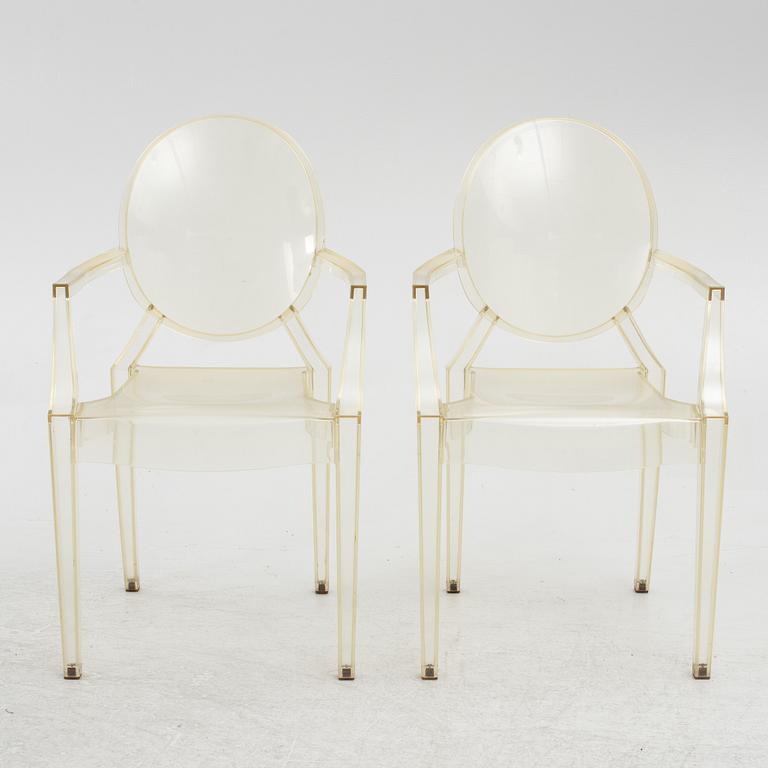 Philippe Starck, six 'Louis Ghost' armchairs, Kartell.