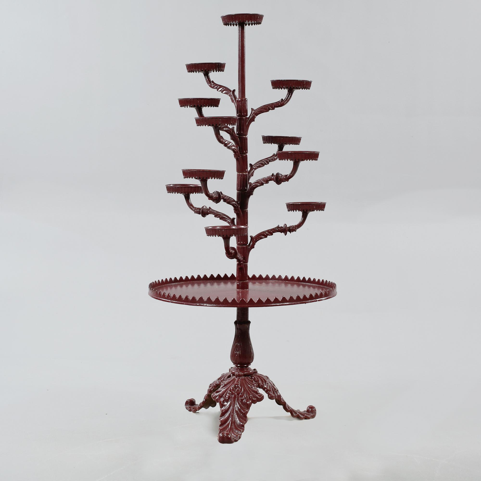 TRÄDGÅRDSBORD/ BLOMBORD, J & C.G Bolinder, Stockholm, omkring sekelskiftet 1900.