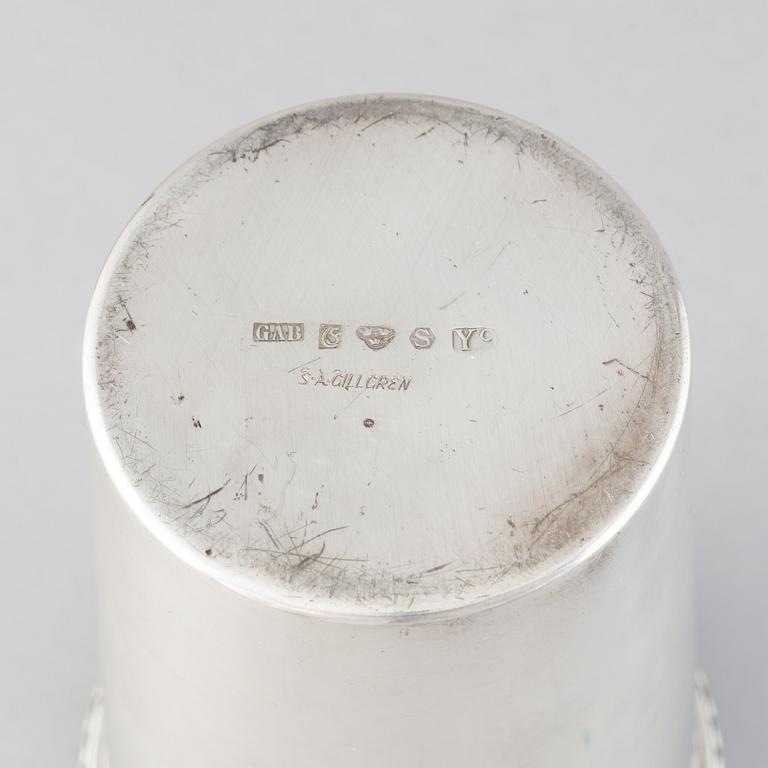 Sven-Arne Gillgren, bägare, silver, GAB, Eskilstuna, 1973.