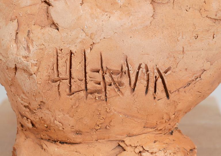 LENA LERVIK, skulptur, lergods, signerad.