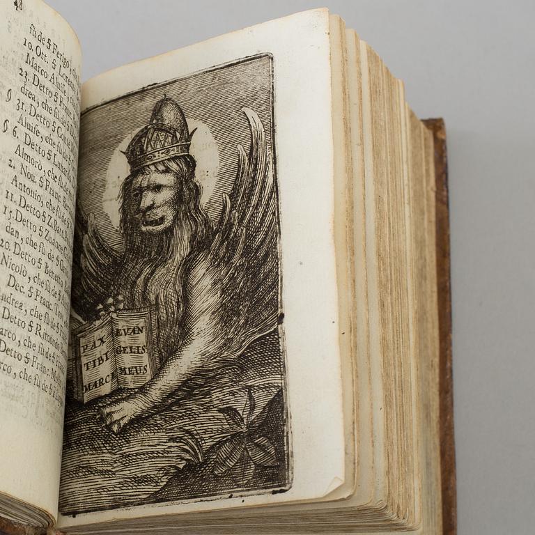 BOK, Heraldisk adelskalender från Venedig, 1694.