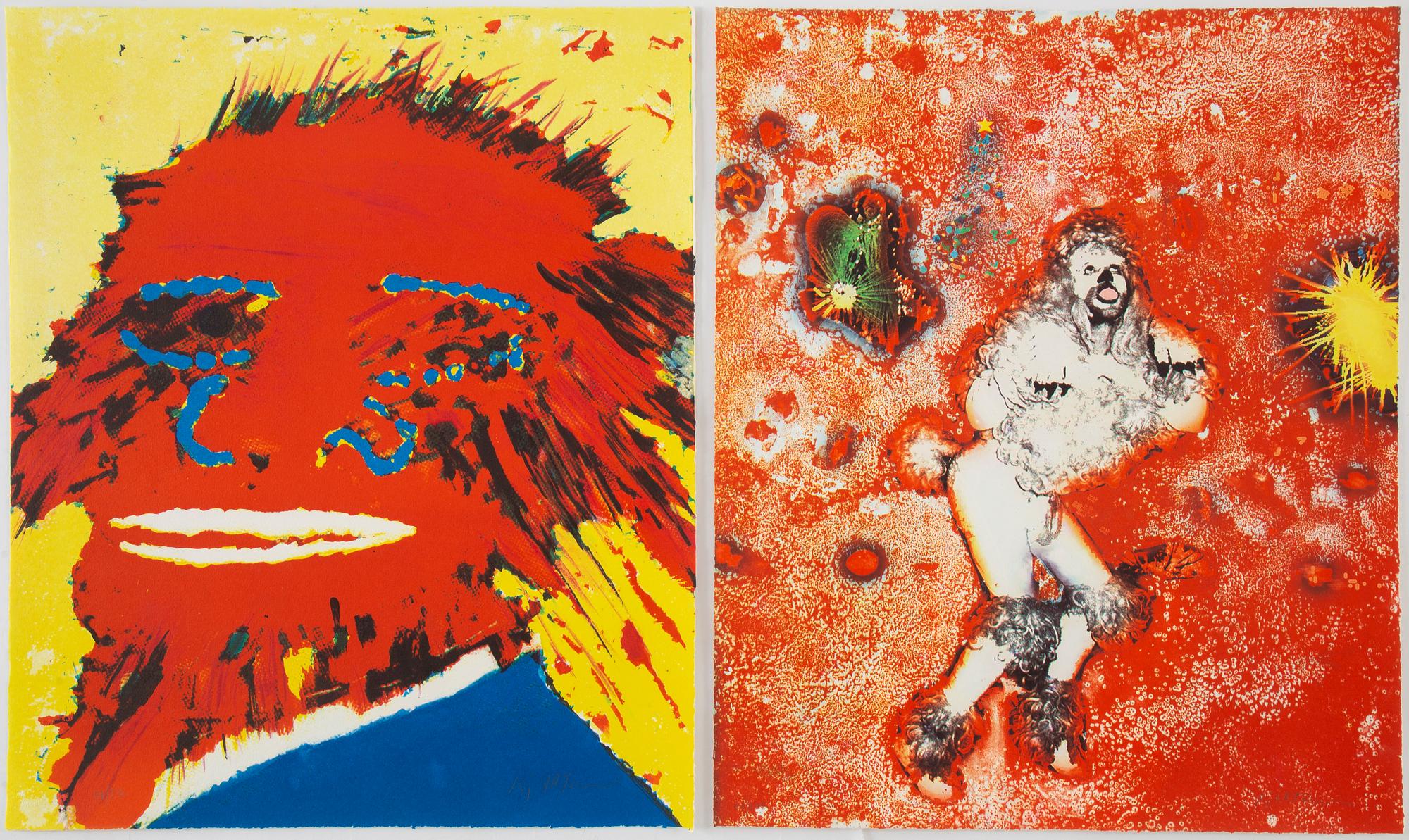 KJARTAN SLETTEMARK, lithogrpags in colours, signed 110/250, 110/250.