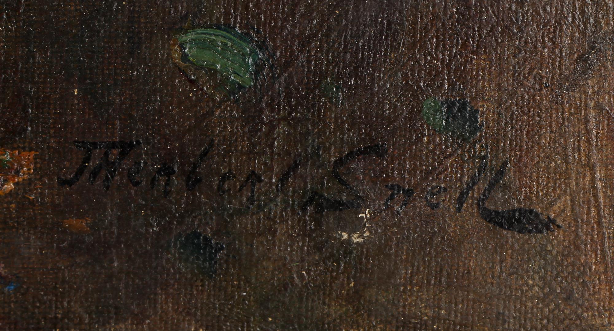 JAMES HERBERT SNELL, olja på duk, signerad.