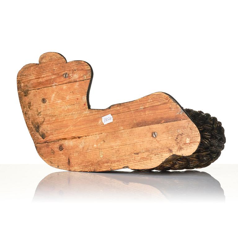 Skulptur, tillskriven Johan August Gustafsson (1852-1932).