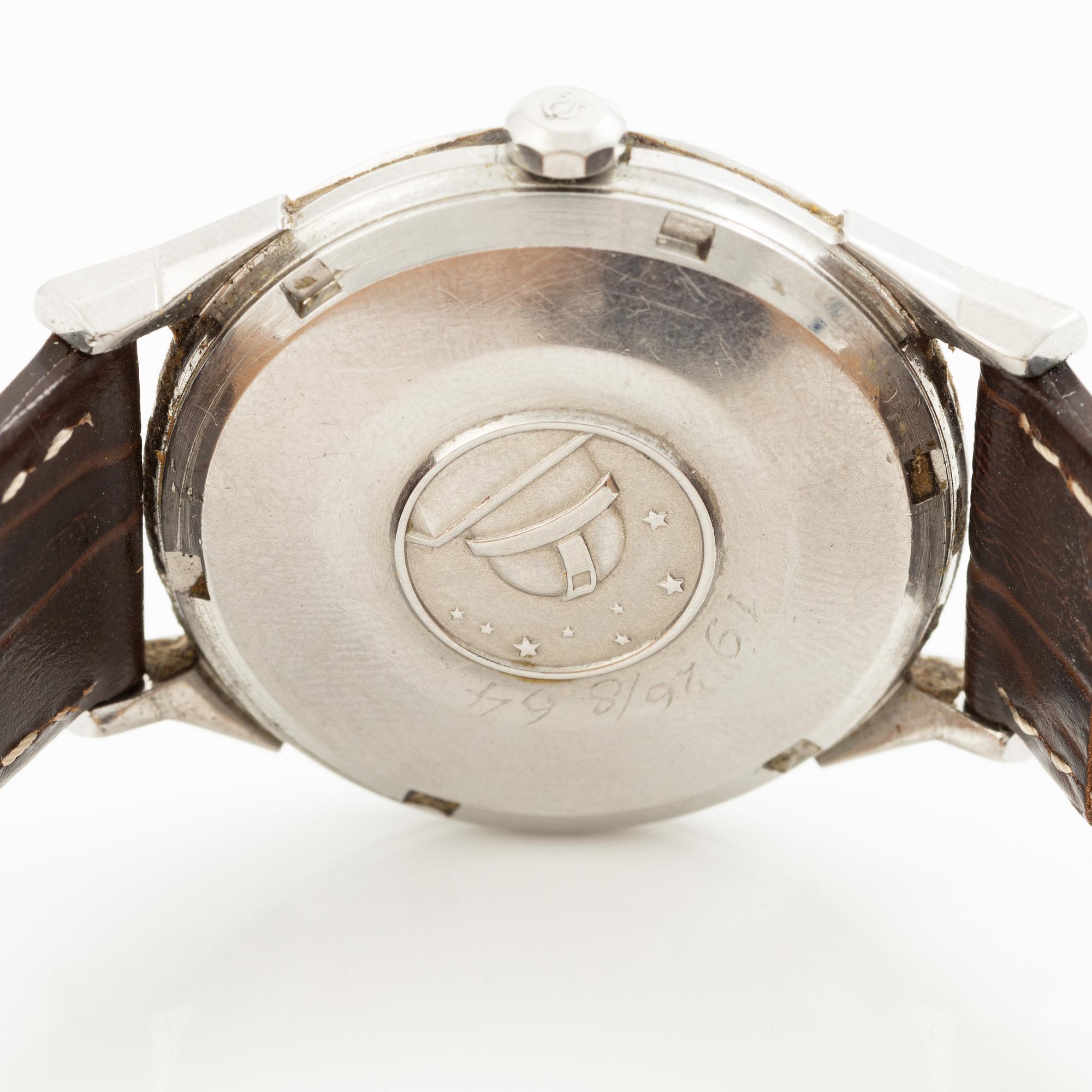 Omega, Constellation, Calendar, Chronometer, "Pie-Pan", armbandsur, 34 mm.