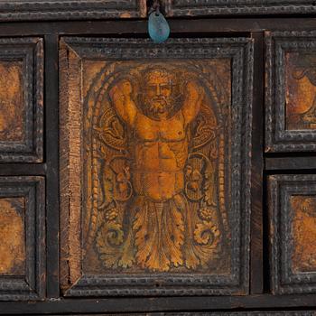 Miniatyrkabinettskåp, Sydtyskland, omkring år 1700, Barock.