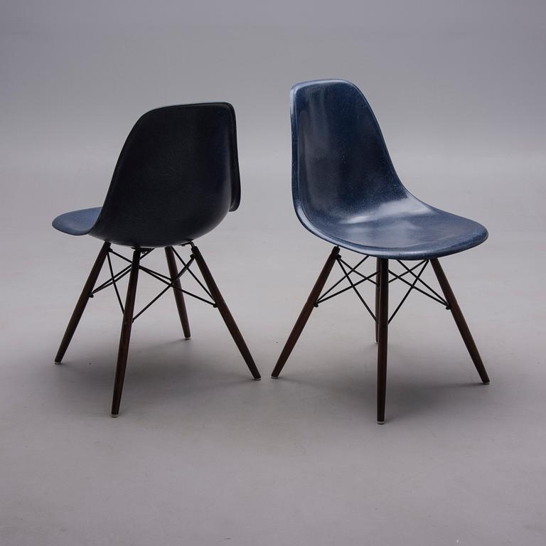 STOLAR, 2 st, "DSW", Charles & Ray Eames, Herman Miller, 1900-talets slut.